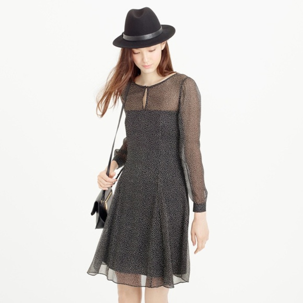J.Crew Polka Dot Silk Dress